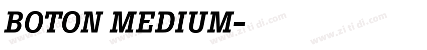 BOTON MEDIUM字体转换